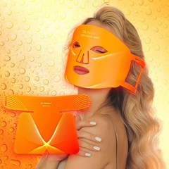 Skin Rejuvenation 8 Color Silicone Infrared Light Therapy LED Mask With Neck