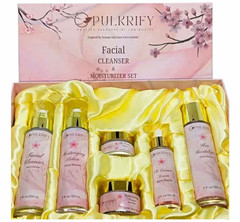 Luxurious Korean Style Cherry Blossom Facial Cleanser & Moisturizer Set