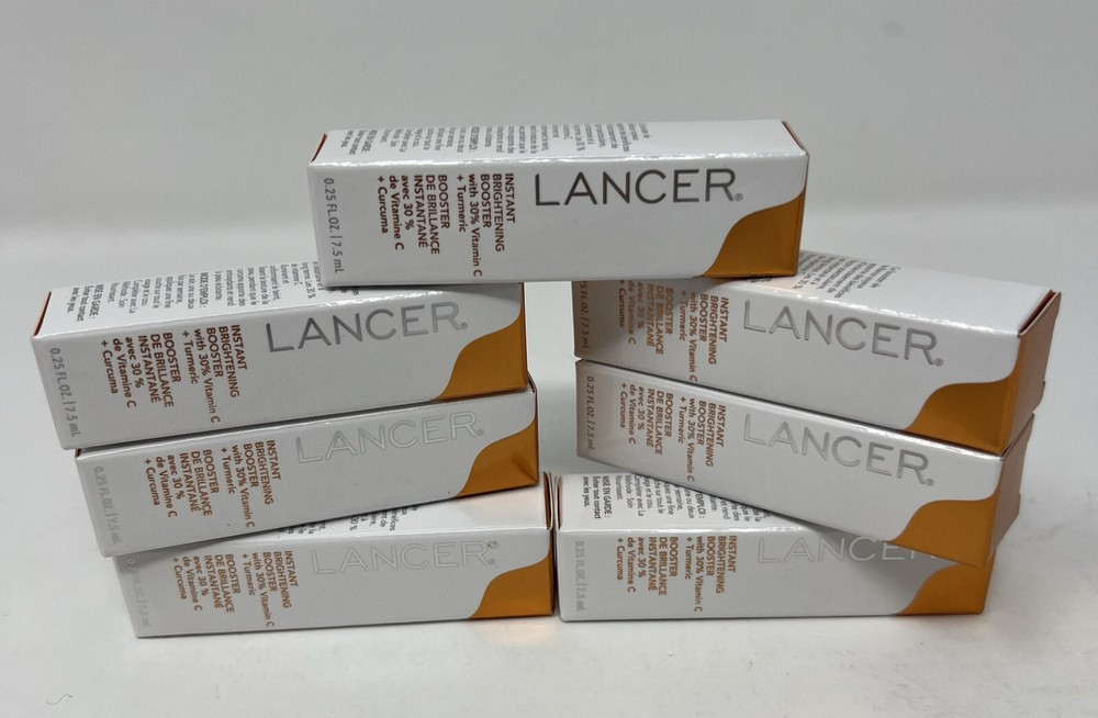 7X LANCER INSTANT BRIGHTENING BOOSTER @ .25oz each NIB J113