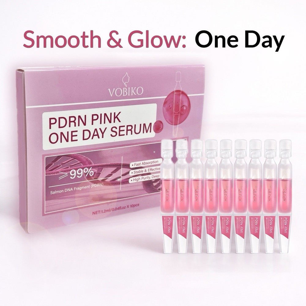 Korean PDRN Salmon DNA Ampoule 10ea Glass Skin Glow Boosting Regenerating VOBIKO