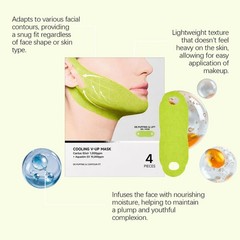 4PCS V Line Face Lifting Mask Chin Strap Face Contour Firming Band
