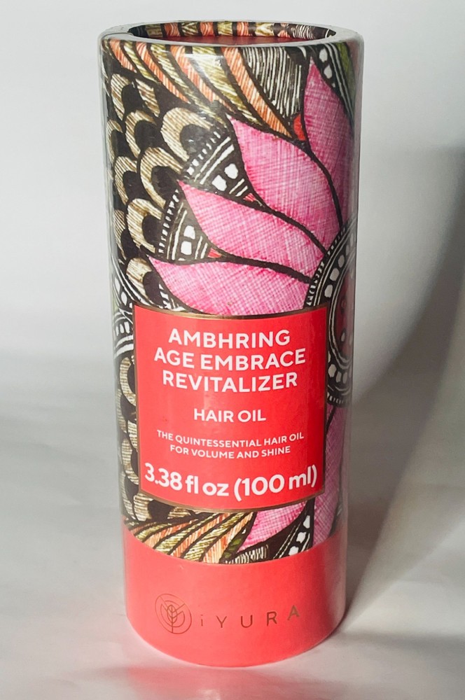 Iyura AMBHRING AGE EMBRACE REVITALIZER HAIR OIL 1.69 fl oz EXPIRES 8/2027