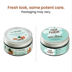 Nat Habit Omega 3 Moisturiser Skin Malai Body Cream 48HR Hydration 120ml