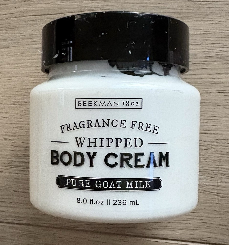 BEEKMAN 1802 Pure Goat Milk Whipped Body Cream 8oz NOT SEALED
