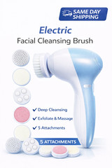 Electric Facial Cleaner 5 in 1 Face Cleansing Brush Wash Machine Spa Skin Care
