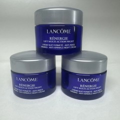 Lancome Renergie Lift Multi-Action Firming Anti-Wrinkle Night Cream 0.5 OZ 3PK