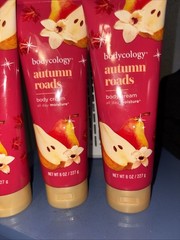 3 X Bodycology Autumn Roads Body Cream Lotion 8.0 oz Ea NEW