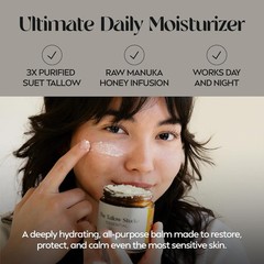 Versatile Tallow Balm 2oz with Manuka Honey: Perfect for Face, Body & Hands