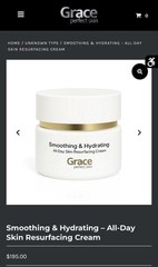 Grace Perfect Skin Hydrating Resurfacing Moisturizer Cream Face/Neck