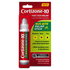 Cortizone-10 1% Hydrocortisone Bug Bite Relief Stick Fast Itch Care
