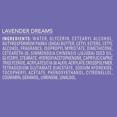 Jergens Shea Fusion Lavender Dreams Body Lotion, Shea Butter, 14 fl oz | Moistur