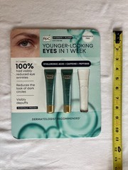 (2) RoC Multi Correxion Hydrate+ Plump Eye Cream Hyaluronic Acid, .06oz Peptides