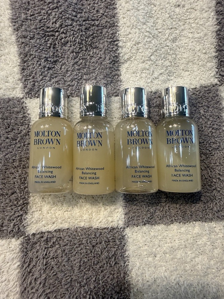 4 x Molton Brown African Whitewood Balancing Face Wash 30 ml NEW
