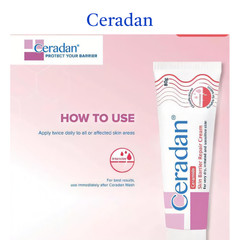 2X New Ceradan Skin Barrier Repair Cream 80g Ceramide Daily Moisturizing Genuine