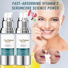 1-5X Total Package Serum, All-In-One Vitamin C, Hyaluronic Acid, Peptides Serum