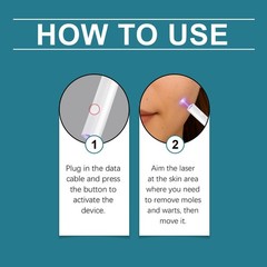 New Laser Eraser Pen Mole Dark Spot Skin Wart Tag Tattoo Removal Beauty Ca EX