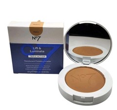 NIB No7 Lift & Luminate Triple Action Translucent Finishing Powder Medium .35 oz