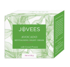 Jovees Herbal Night Cream with Avocado for Nourishing and Glowing &even Skin 50g