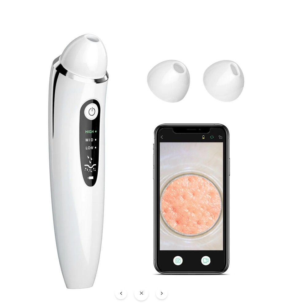 500X WIFI Visual Blackhead Remover Facial Acne Pore Vacuum Suction Cleaner APP