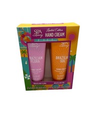Spa Luxury Hand Cream Set Brazilian Sol& Brazilian Flora Jasmine Pistachio