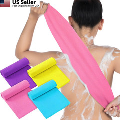 Tatuo 4 Pieces Korean Exfoliating Washcloth 35.43 x 13 inches, Mixed Color