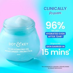 DOT & KEY 72HR Hydrating Gel Moisturizer + Probiotics For Face With Free Ship