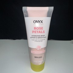 NEW–PACK OF 4–ONYX ROSE PETALS Hydrating Body Lotion & Serum Duo 7oz each