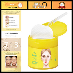 Korean Cleansing Oil Pads – Makeup Remover Wipes, Hydrating Face Cleanser (60 Sh