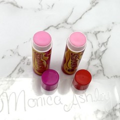 New Taste Beauty Starburst Candy Cherry & Strawberry Flavored Lip Balm Chapstick