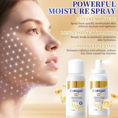 2pcs Collagen Spray, Collagen Body and Face Serum Lotion, Plumping and Care S…