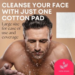 Swisspers Premium Facial Cleansing Pad 100 Cotton Ultra Soft Extra Large 50
