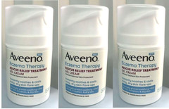 3x Aveeno Eczema Therapy Rescue Relief Treatment Gel Cream -1.5 oz each