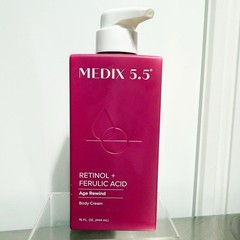 MEDIX 5.5 « Age Rewind » Retinol + Ferulic Acid Body Cream ~ 15 oz (444mL) ~ New