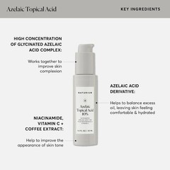 Naturium Azelaic Acid 10% Serum – 1 oz, with Niacinamide & Vitamin C