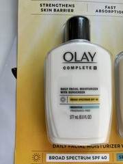 Olay Complete + Daily Facial Moisturizer SPF 40 Sensitive 6.0oz FRESH exp 10/26