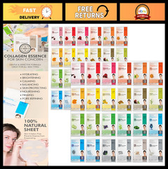 48 Pack Korean Facial Sheet Masks – Premium Quality K-Beauty Skincare Daily Rout