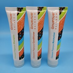 ANUENUE Rainbow Coconut Papaya Shampoo Conditioner Moisturizer Lot Hilton Hawaii