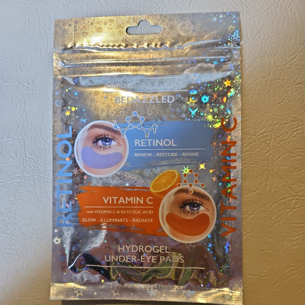 Global Beauty Care Retinol Vitamin C Under Eye Pads Hydrogel Renew
