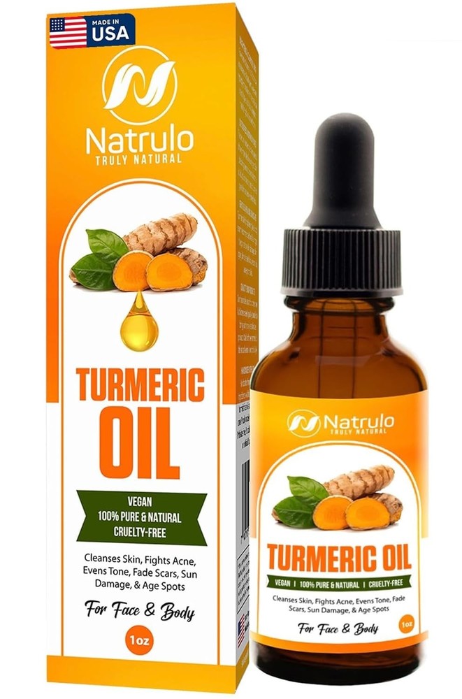 Turmeric Oil – Dark Spot Facial Serum for Face & Body – Natural Skin Brighten..