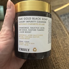 Truly Luxury Body 24K Gold Black Soap Luxury Impurity Cleanser 6 fl oz