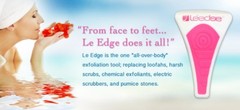 2 x NEW IN BOX. Le Edge face and body Exfoliator Tools PINK. chemical free