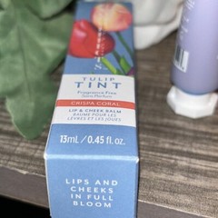 Bloomeffects Tulip Tint Lip And Cheek Balm CRISPA CORAL 0.4oz NIB Made In USA