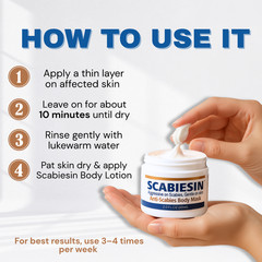Scabiesin Anti-Scabies Body Mask Sulfur Tea Tree Oil 2oz