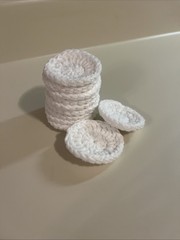 Handmade Crochet Reusable Cotton Rounds/Face Scrubbies (Pack Of 12)