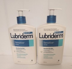 2x Lubriderm Daily Moisture Body Lotion for Sensitive, Dry Skin Fragrance Free