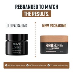 Forge Skin Men&rsquo;s Wrinkle Defense Beef Tallow Balm for Skin |Beef Tallow for men.
