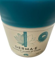 Derma E Vitamin E 12,000 I.U. Moisturizing Cream 4 oz/113g Jar New