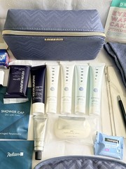 25 Piece Travel Toiletry Kit Gift Set Hair Face Body Care TSA Approved FREE GIFT