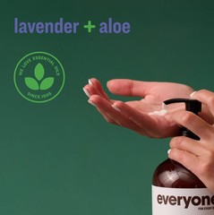 2x Everyone 2-in-1 Lotion for Hands/Body, 32 ounce Lavender and Aloe made with E