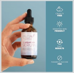 2xEva Naturals Azelaic Acid Serum for Face Niacinamide Hyaluronic Acid Vita ACE